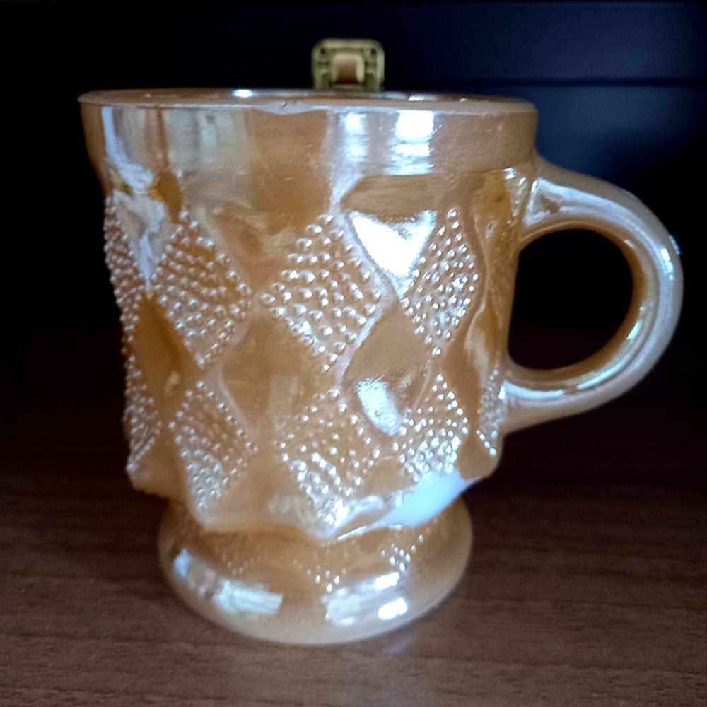 Vintage Gold Anchor Hocking Fire King Mug